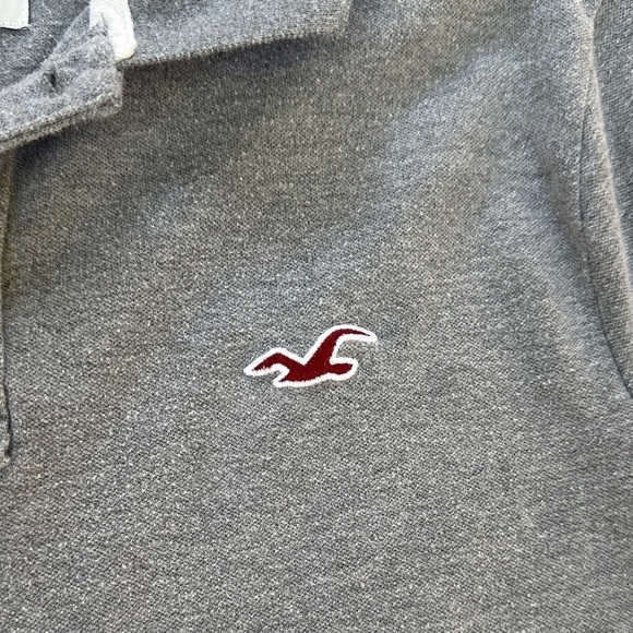 Hollister Men's Polo in Heather Gray SZ L - Picture 3 of 6